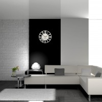 Nástenné hodiny Loft Piccolo biele z219-2-dx 30 cm